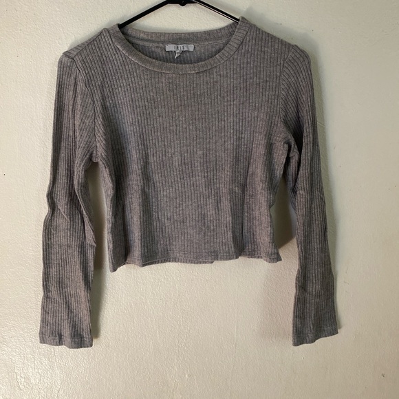 Gray Ribbed Two-Piece Set - Picture 3 of 4